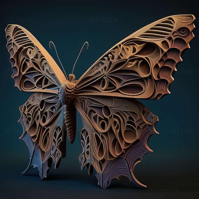 3D модель Papilio demodocus (STL)
